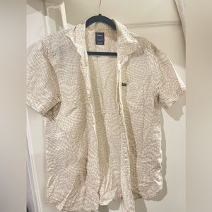 RVCA mens M button up